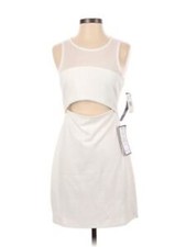 TRIXXI Womens Body Con Short Dress White Sleeveless Party Lined Juniors 11