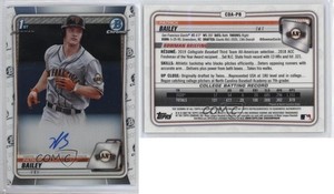 2020 Bowman Draft Chrome Draft Picks Auto Patrick Bailey #CDA-PB Auto