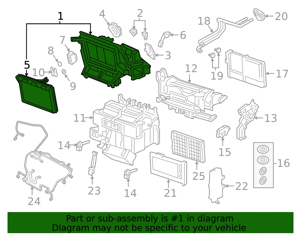 Genuine Evaporator Assembly 4M1-820-023-B - Image 3 of 3