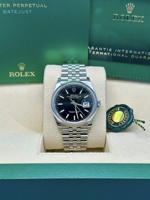 Rolex Datejust 126200 Jubilee Bracelet Black Dial NEW 2026