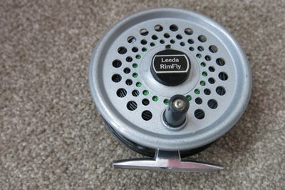 VINTAGE LEEDA RIMFLY  FLY FISHING REEL . BRITISH MADE
