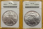 1998 American Eagle $1 Silver - ANACS MS68 - 2 Coins (BUY IT NOW) - Old Holder