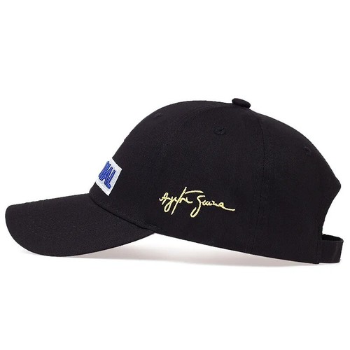Base Cap Ayrton Senna F1 Dad Hat Kappe Formel 1 Race Driver Brasil Black Schwarz - Bild 2 von 3