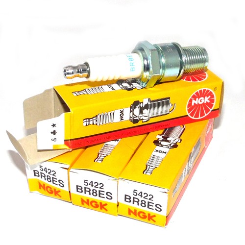 4Pk NGK BR8ES Spark Plugs THREADED TERMINAL - 第 1/1 張圖片