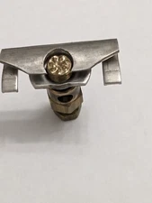 Front Lip Meter Box Grounding Clamp Stainless Steel For Grounding Wire to #6AWG