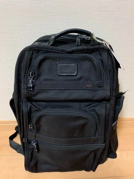 TUMI 26578DH T-Pass Black Backpack l Black Good Condition