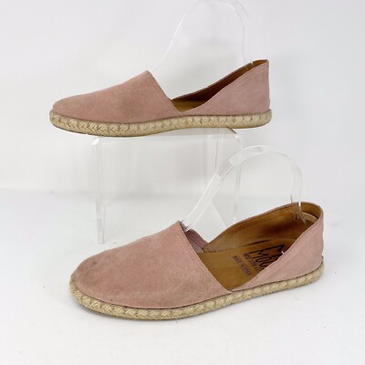 Miz Mooz Suede Espadrille Flats Carmena Shoes Rose 39