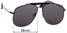 SFx Replacement Sunglass Lenses Fits Tom Ford Connor-02 Tf557 - 58mm Wide