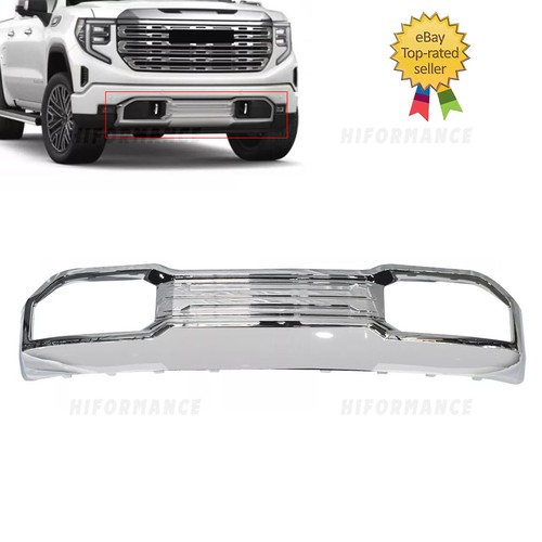 Front Bumper Lower Open Skid Plate Valance Chrome Fits GMC Sierra 1500 ...