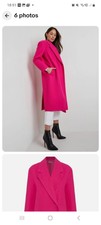 Uk 10 Katies - Womens Coat - One Button Melton Coat