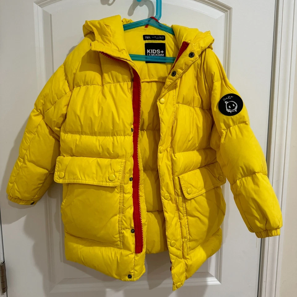 Zara Niños - Niña Niño Chaqueta Plumón Abrigo LILMCKIMM MMXXI Amarillo Brillante Talla XS Foto 2 de 4