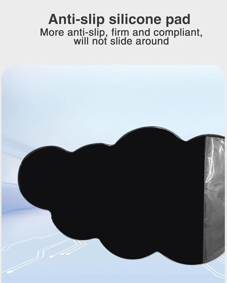 Reposamuñecas con teclado en forma de nube: ultra suave, felpa y lujosamente cómodo Foto 3 de 4