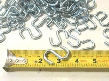 S HOOKS 100 PC. HEAVY DUTY 1-1/2" INCH S HOOK STEEL S-HOOKS