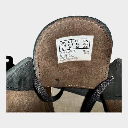 Stivali Chukka Clarks da uomo taglia 11,5 Bushacre 2 in pelle nera - Foto 5 di 7