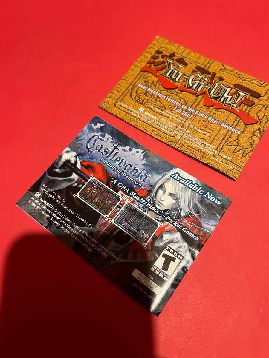 Castlevania Double Pack Aria Harmony Nintendo Game Boy Advance Authentic Tested