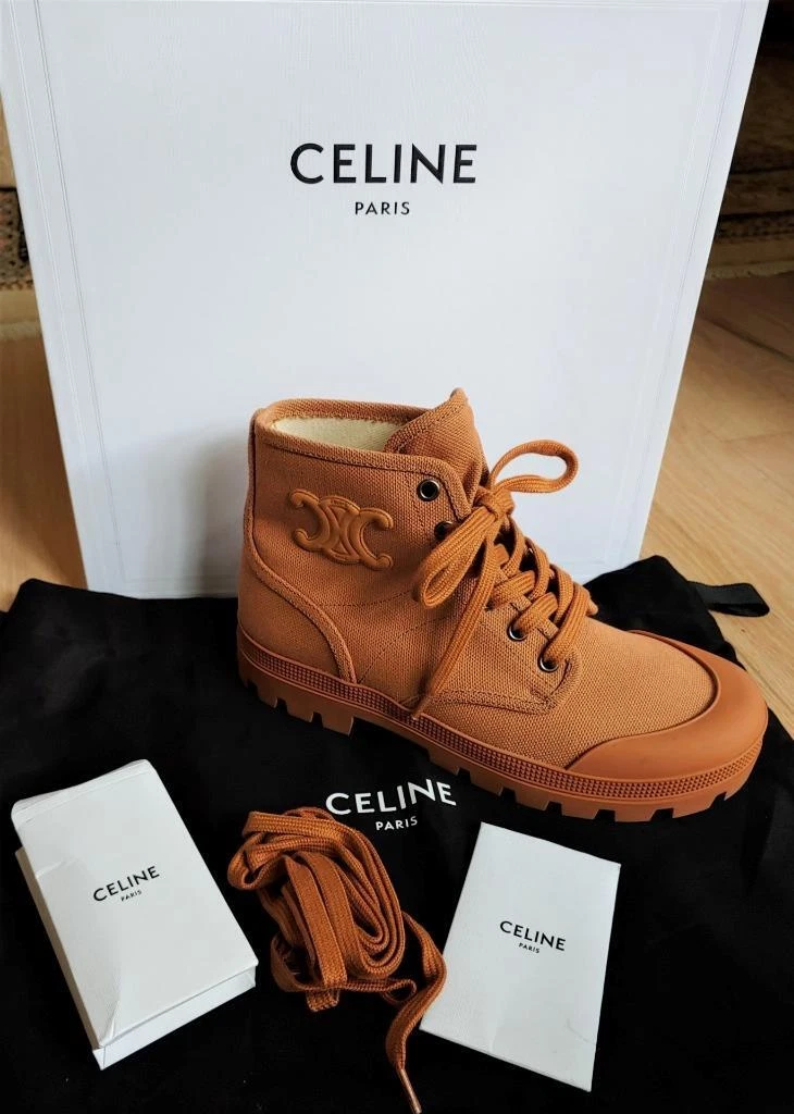 Celine Patapans Lace Up Boot