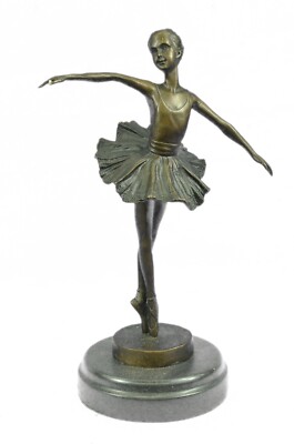 Sammlerstück Messingskulptur Dancers 10 '' Hoch Klassische Tänzer Ballerina Figur