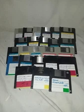 3 1/2 inch 3.5 High Density Floppy Disks Used, Reformatted, Lot of 24