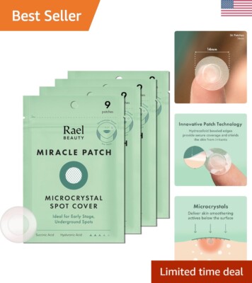 Microcrystal Acne Cover Patches with Tea Tree Oil - Clear Skin Solution 36 Count