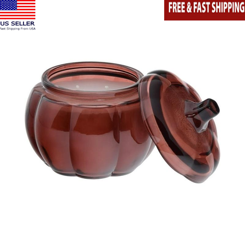 Farm Apple Pumpkin Scented Candle 2Wick Jar Container 13.8oz Cozy Glow