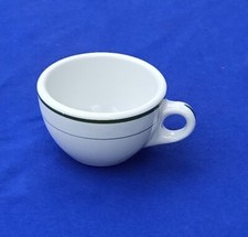 Vtg Original Tepco USA China Coffee Diner Restaurant Ware White with Green Trim