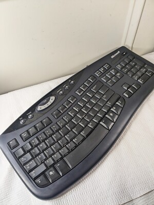 Microsoft Comfort Curve Keyboard Ergonomic 2000 v1.0 KU-0459 USB cord computer