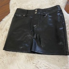 Express Vegan Leather Y2K Mini Skirt Size 1