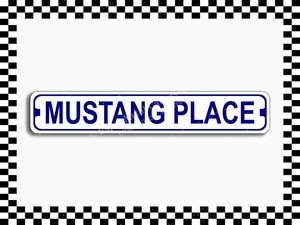 SA-1359 Rebel Place Street Sign 3x18 Metal Plaque