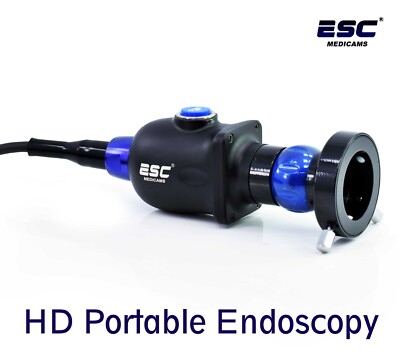 Endoscope Rigide HD 1,2MP Avec Coupleur - Pour Examens ENT, Arthroscopie, Laryngoscopie (caméra Médicale Portable)