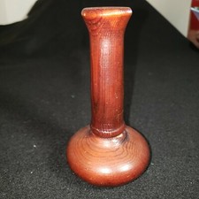 Redwood Bud Vase Hand Carved California Redwood  Lovely Patina