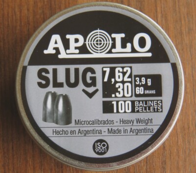 Diabolos 7,62 mm  Hohlspitz Apolo Slug Sport Luftgewehr FX EVANIX Jet Air !