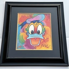 PETER MAX SERIGRAPH DONALD DUCK VINTAGE  SIGNED LIMITED POP ART FAMOUS