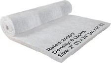 2" Ceramic Fiber Insulation Blanket 2300F 8 High Temp Insulation 12" x 24"