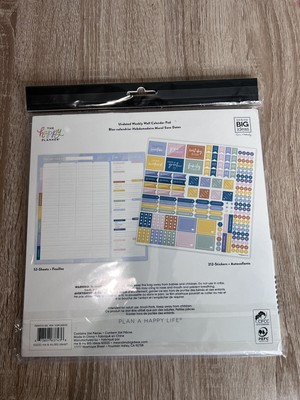 the-happy-planner-undated-weekly-wall-calendar-pad-264-sheets-ebay