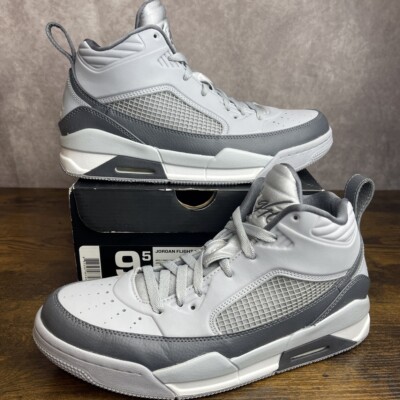 Air Jordan Flight 9.5 Gray Wolf Grey Size 9.5 654262-006 Men's