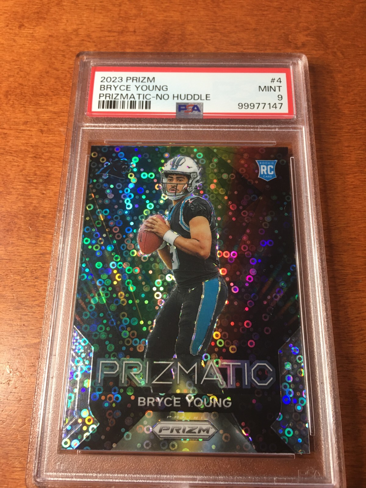 Bryce Young RC 2023 Prizm  Prizmatic  No Huddle 04 PSA 9 Mint