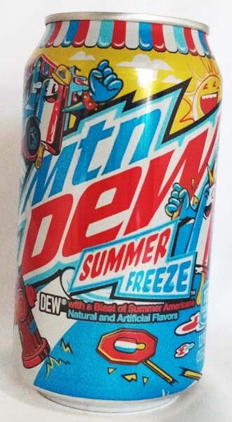 Mountain Dew Americana Summer Freeze Cherry Lemon Raspberry FULL