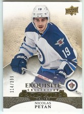 2015-16 UD EXQUISITE NICOLAS PETAN ROOKIE CARD #R-24 #'d 114/399