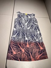 Roberta Roller Rabbit Dress Women's Small Floral Ombré Shift Sleeveless Cotton