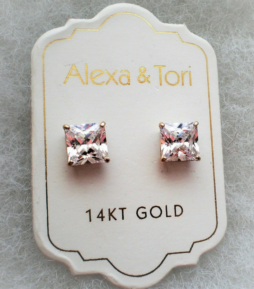 NEW Designer Alexa Tori 14K Yellow Gold Created Diamond