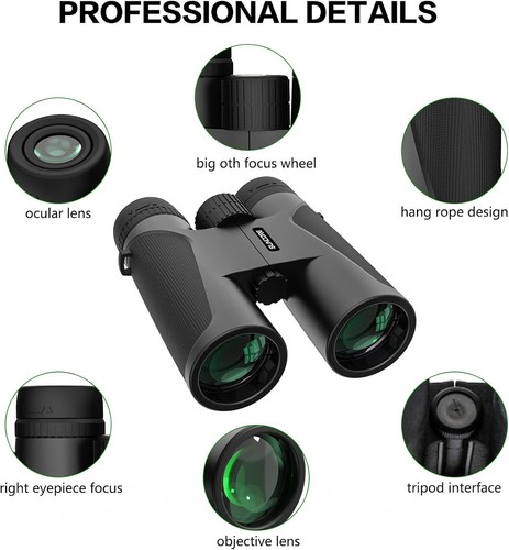 BUSHNELL POWERVIEW 12x42 HD BINOCULARS CAMO WATERPROOF INSTAFOCUS NEW - Picture 6 of 7