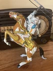 Vintage Marx Tin Wind-Up Cowboy Rider--Twirling Lasso--1930's--Works!
