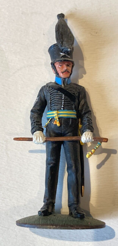 Figurine 90mm Sergent U.S. Cavalry - Plomb Peint - Époque Western - Occasion