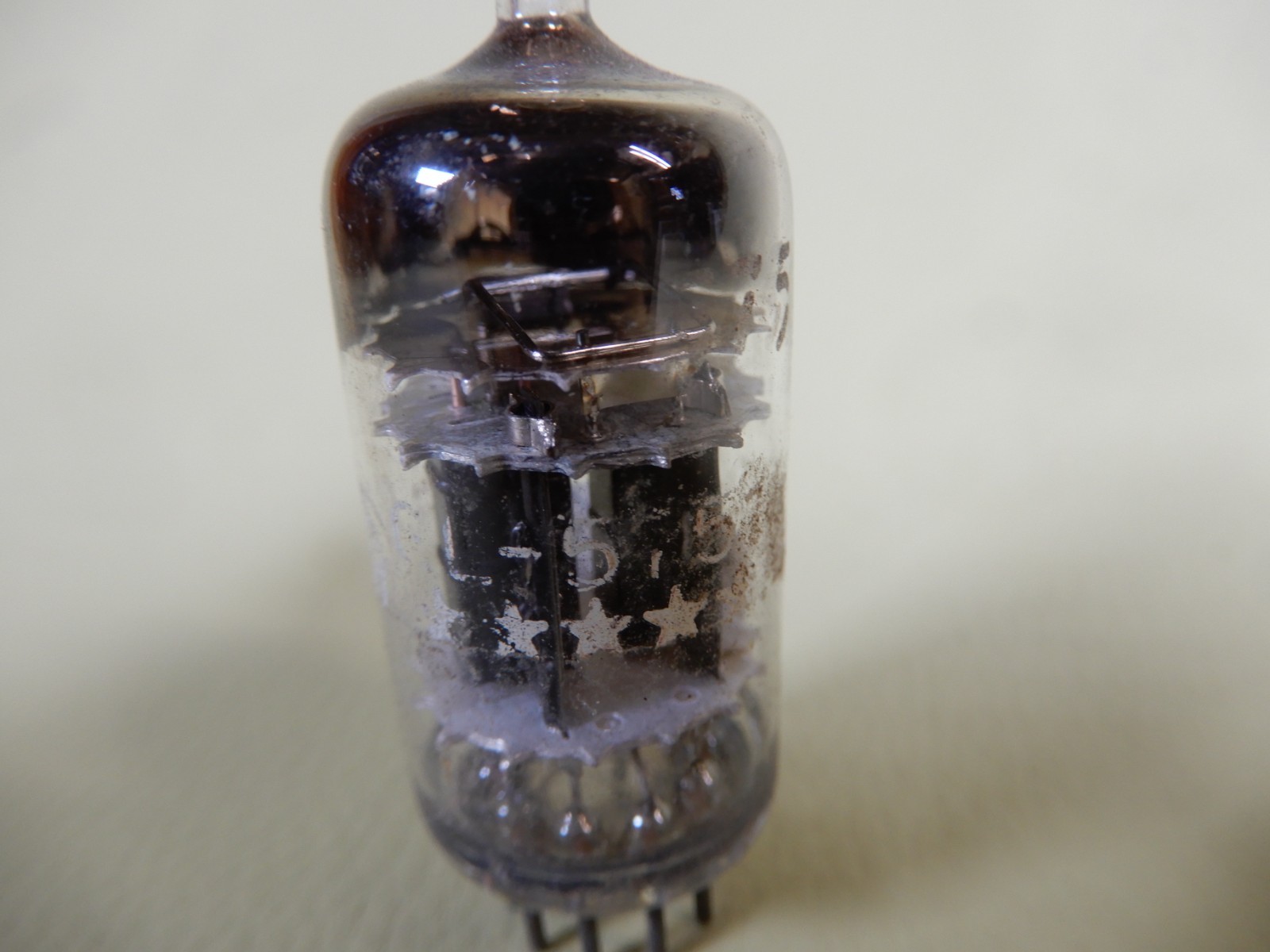 GE 5 Star Black Plate Triple Mica 5751 Vacuum Tube Tested Strong 83/91% Gm