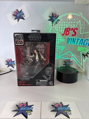 STAR WARS Black Series TITANIUM Series HAN SOLO 40th MIB 05