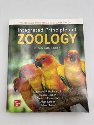 FAST SHIP Integrated Principles Of Zoology 19Th Edition By Allan Larson NEW PB
