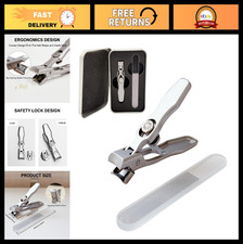 Heavy Duty Nail Clippers for Thick Nails - Ultra Sharp Stainless Steel, Wide Jaw