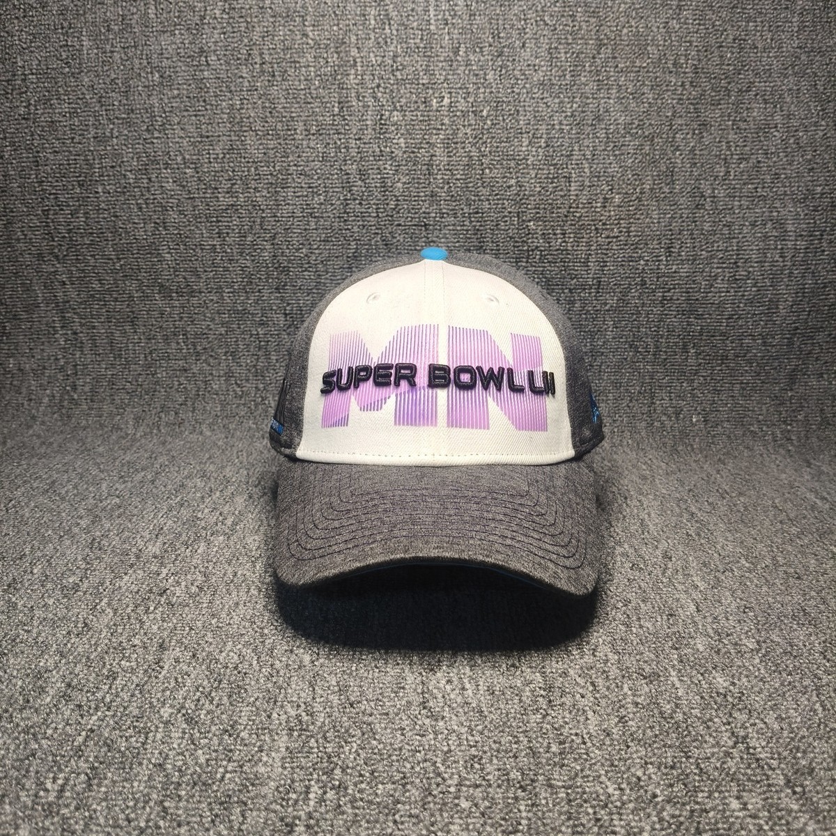 New Era Super Bowl LII NFL Gray White Snapback Hat Cap