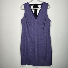 Banana Republic Purple Tie Back Sheath Dress. Size 14