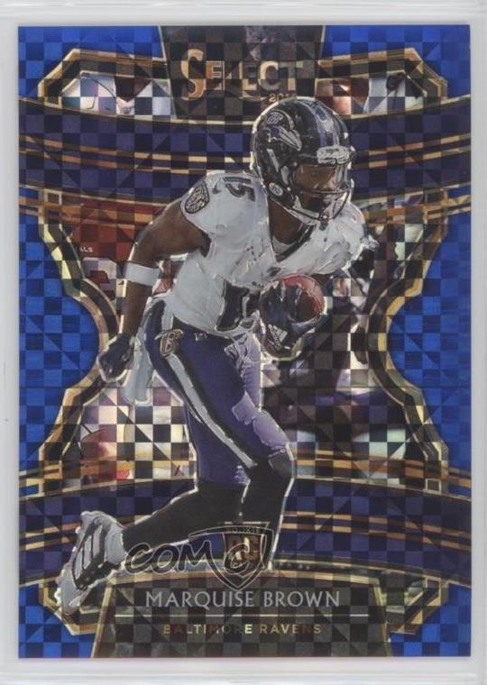 2019 Panini Select Concourse Blue Prizm 47/175 Marquise Brown #65 Rookie RC 0w8